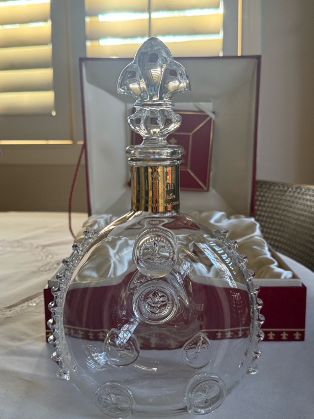 Baccarat Louis XIII de Remy Martin Cognac Crystal Decanter 750ml with Coffret